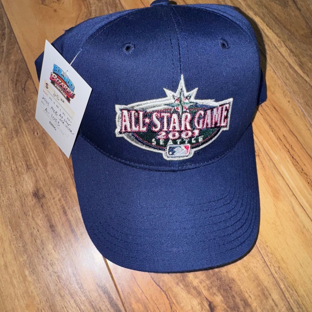 Annco MLB 2001 All Star Game Hat Mens OSFM Navy New Seattle Snapback Baseball